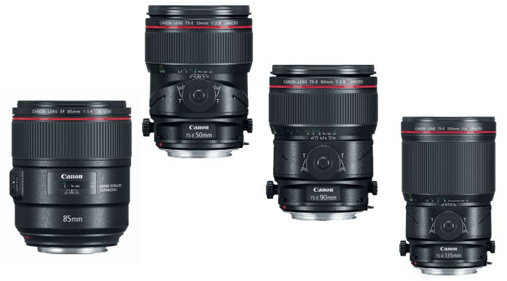 US Price & More Images for EF 85mm f/1.4L IS, TS-E Lenses, M100